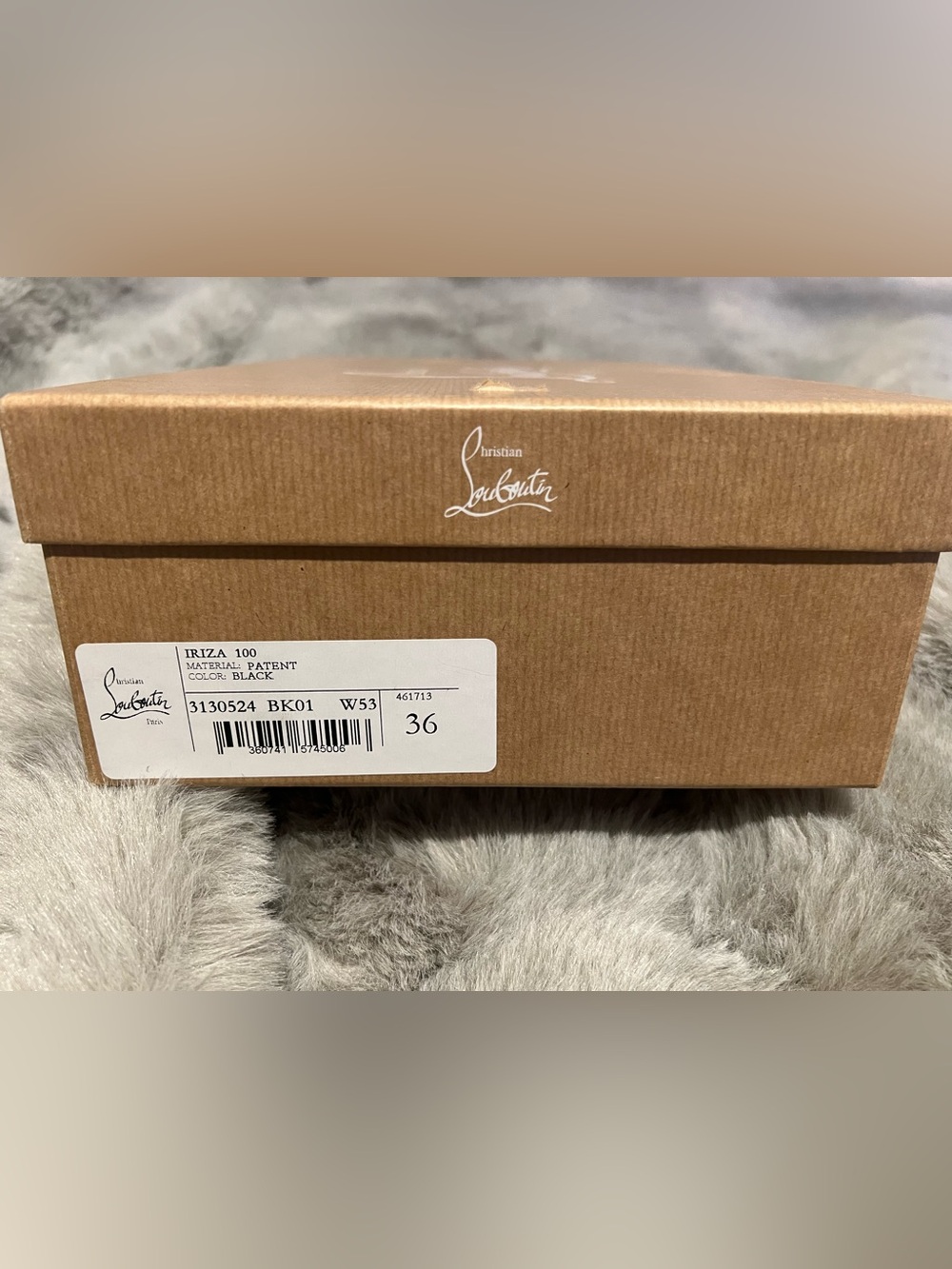 Christian Louboutin Black Patent Iriza 100